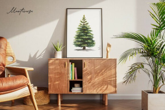 Classic Fir Illustrations for Festive Blog Design