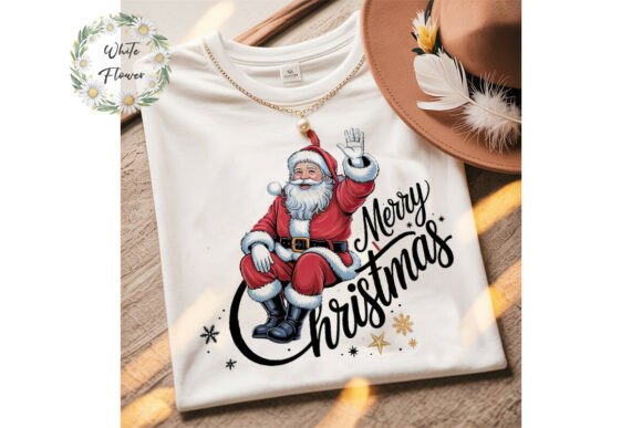 Classic Santa Bow PNG for Illustrations