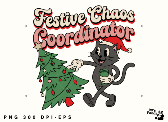 Funny Christmas Festive Chaos Png Eps Illustrations