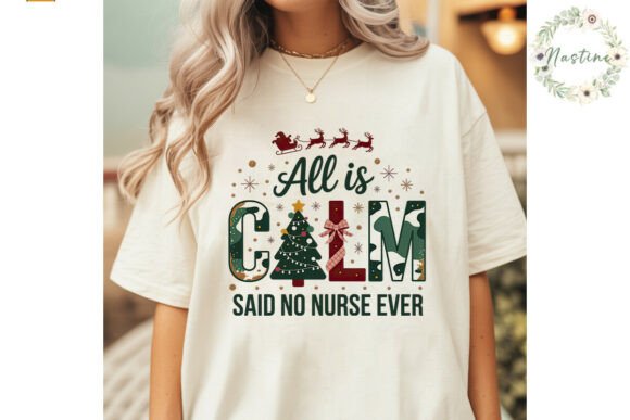 Funny Nurse Christmas Sublimation Design: Illustrations Review
