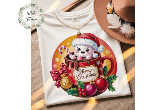 Marshmallow Hot Chocolate Christmas Clip: Illustrations for Branding