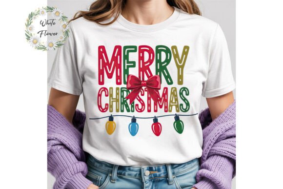 Merry Christmas Lights PNG Clipart for Illustrations