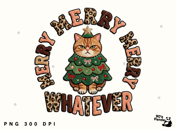 Merry Christmas Whatever Crochet Cat Illustrations Review
