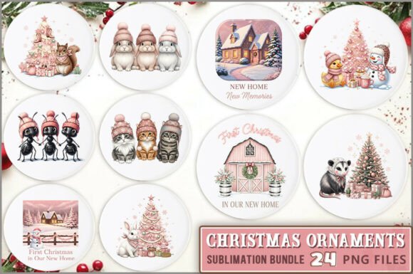 Pink Christmas Ornaments PNG: Illustrations Review