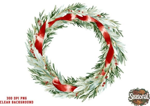 Red Bow Pine Christmas Wreath PNG: A Designer’s Review