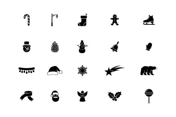 Review: Christmas Silhouette Icon Bundle Vector Illustrations
