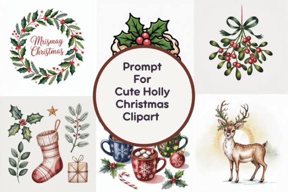 Reviewing Cute Holly Christmas Clipart for Embroidery