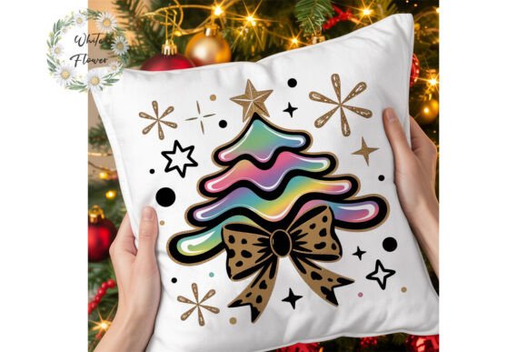 Reviewing Iridescent Glitter Christmas PNG Clipart for Stitching