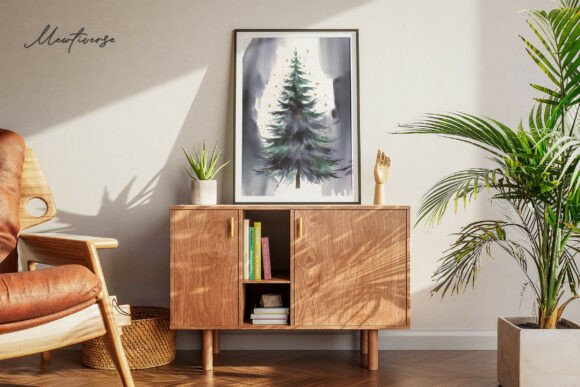 Starry Pine: Christmas Tree Illustrations for Designers